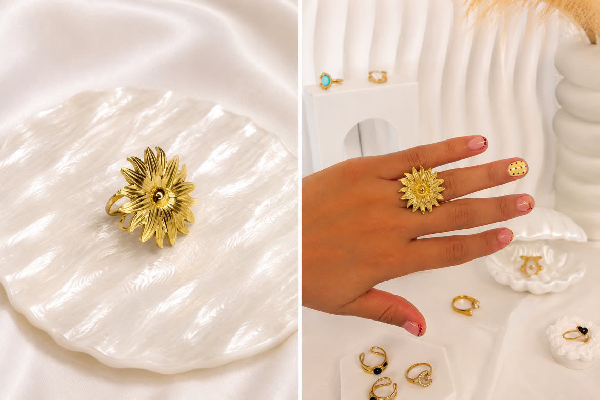 Anillo Sol Dorado