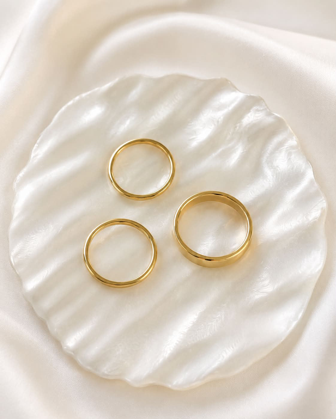 Set de Anillos Esencia Dorada