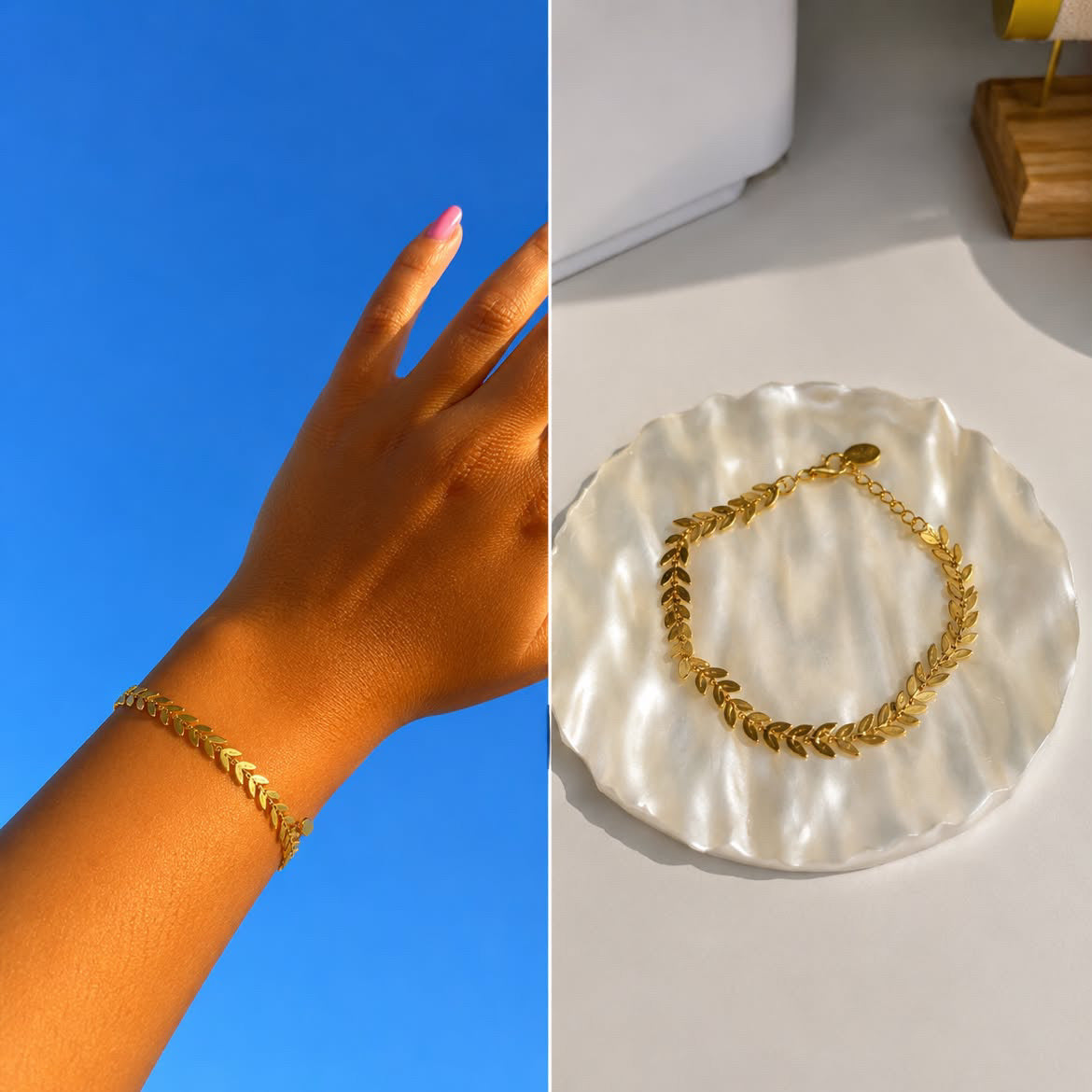 Pulsera Espiga Dorada