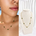 Collar Esmeralda Dorada